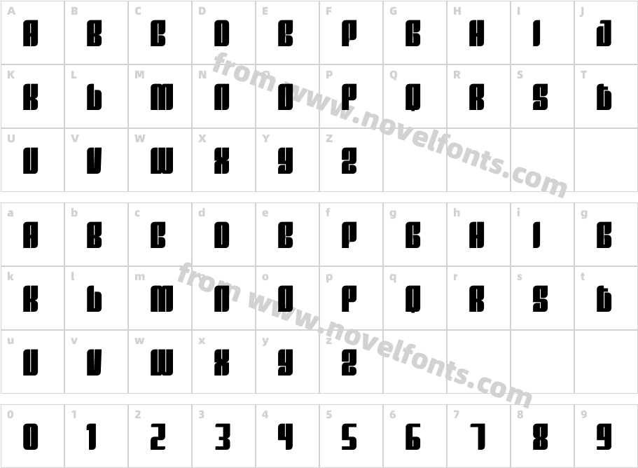 Square Reques RegularCharacter Map