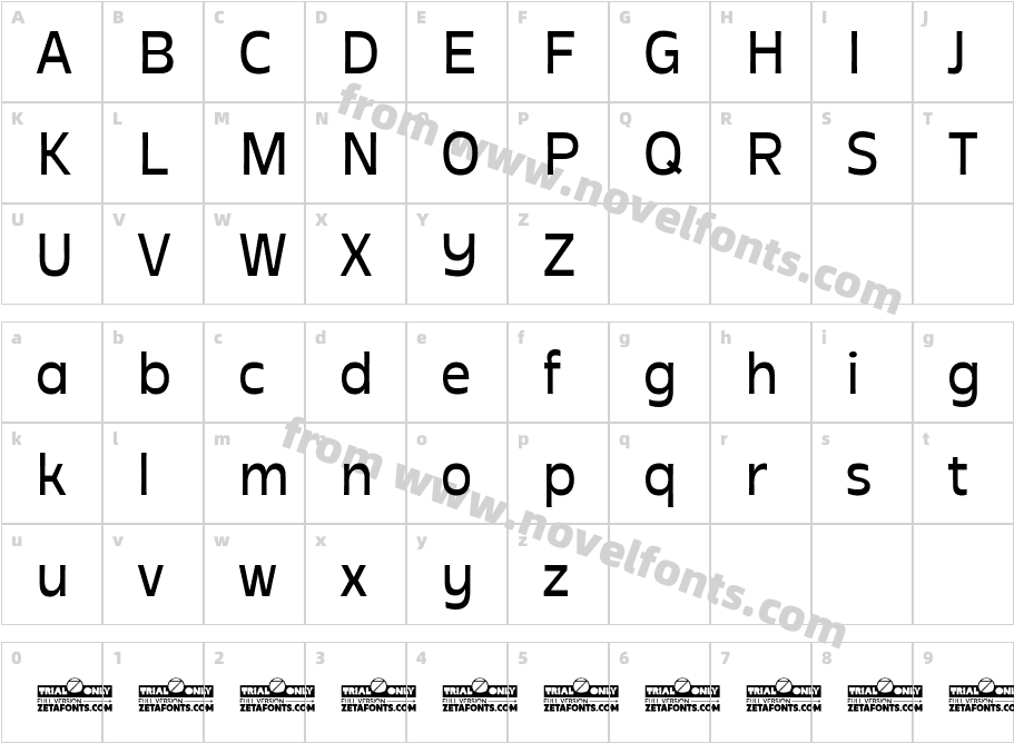 Stadio Now Trial TextCharacter Map