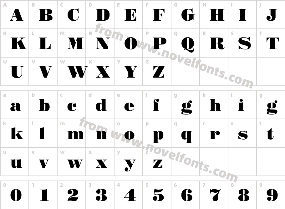Standard Poster WebCharacter Map