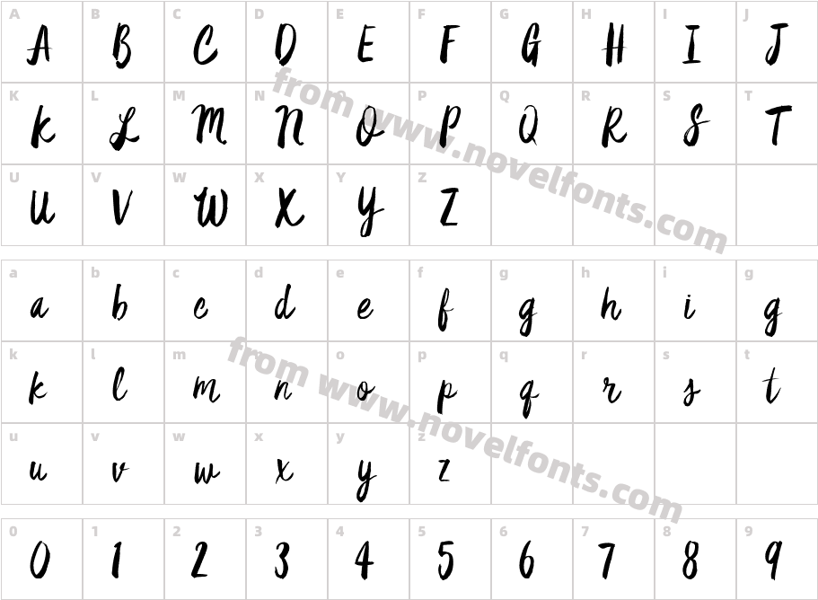 Star DustCharacter Map
