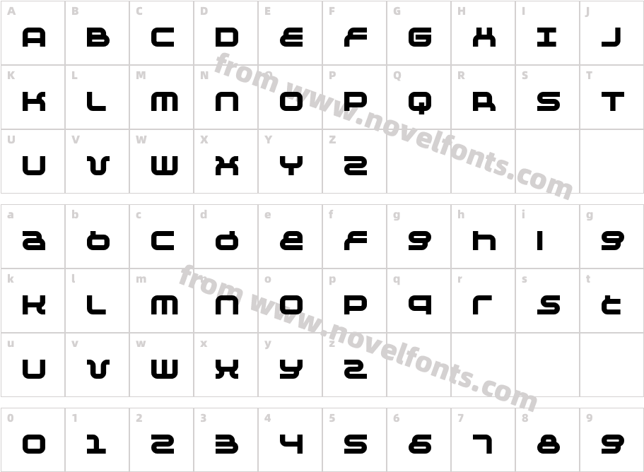 Negative 24Character Map