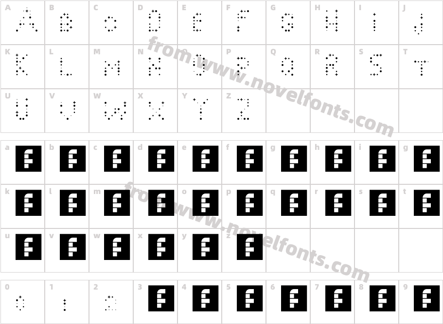 Stars6 RegularCharacter Map