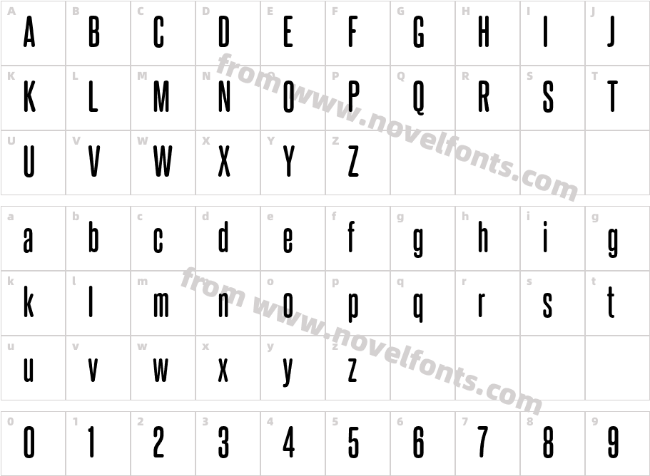 Steelfish Rounded Rg BoldCharacter Map
