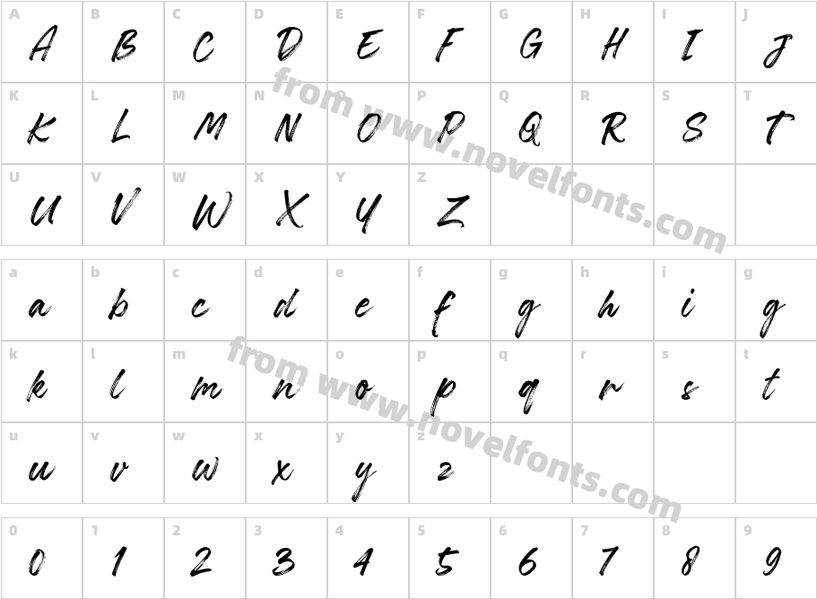 Stephile RegularCharacter Map