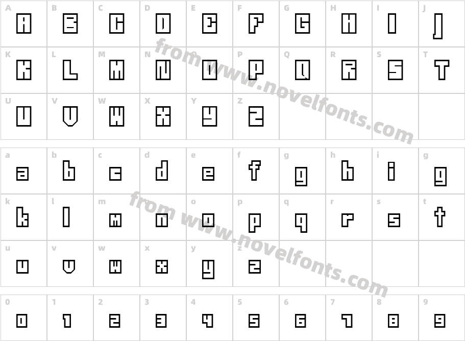 Neistil BoldCharacter Map