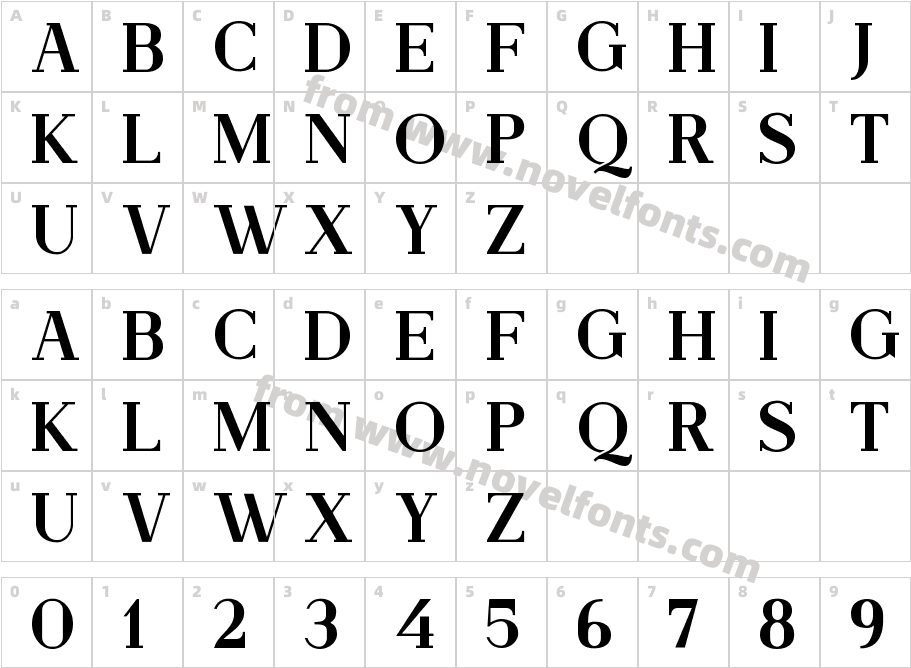 Stinker MediumCharacter Map