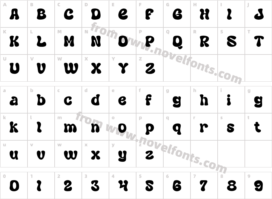 Stinkibo Disply RegularCharacter Map