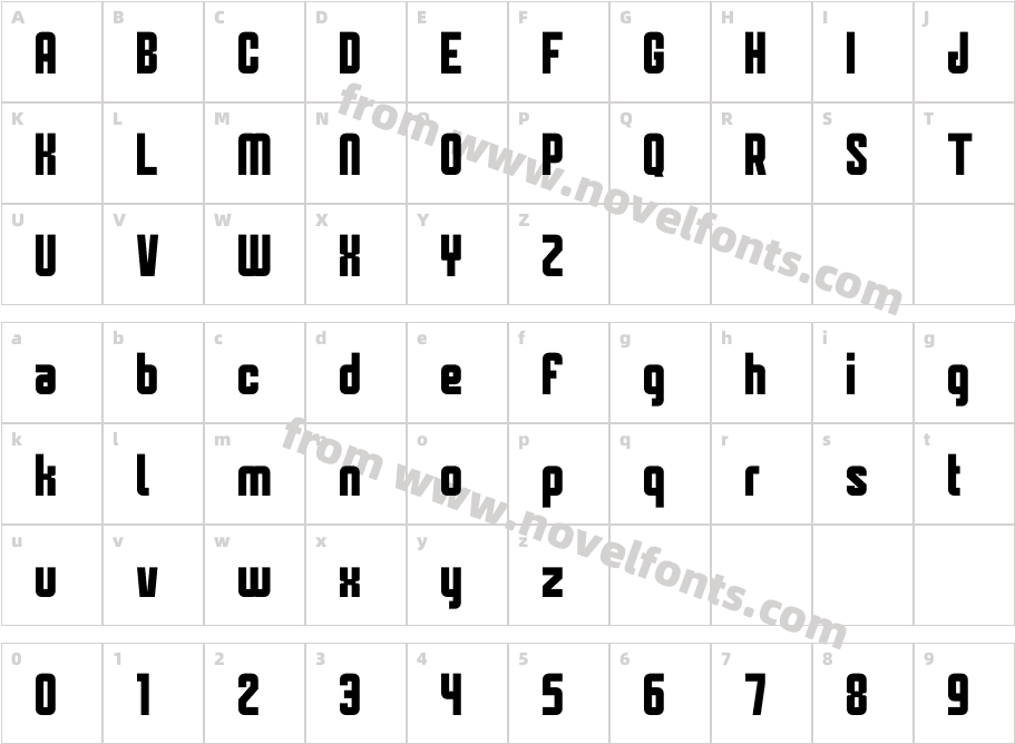 StockholemCharacter Map