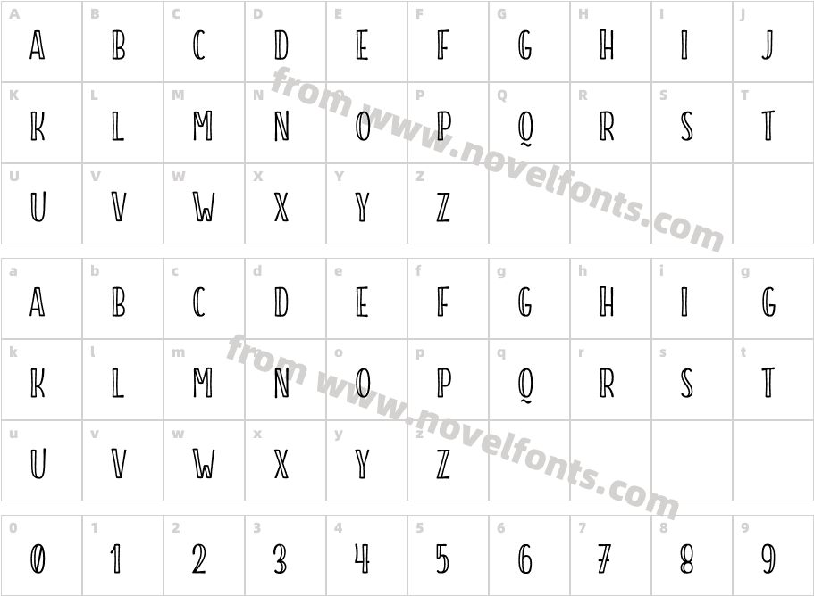 Storyteller Sans Black InlineCharacter Map