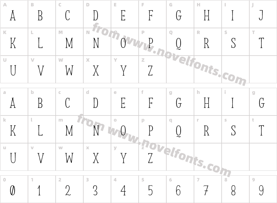 Storyteller Serif RegularCharacter Map