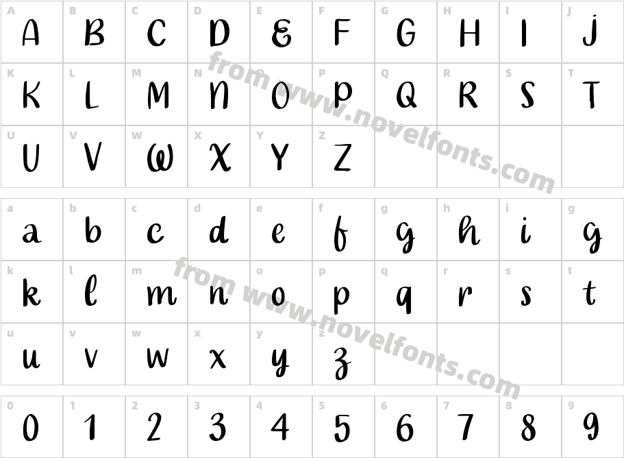 Stpatrickdayfonts RegularCharacter Map