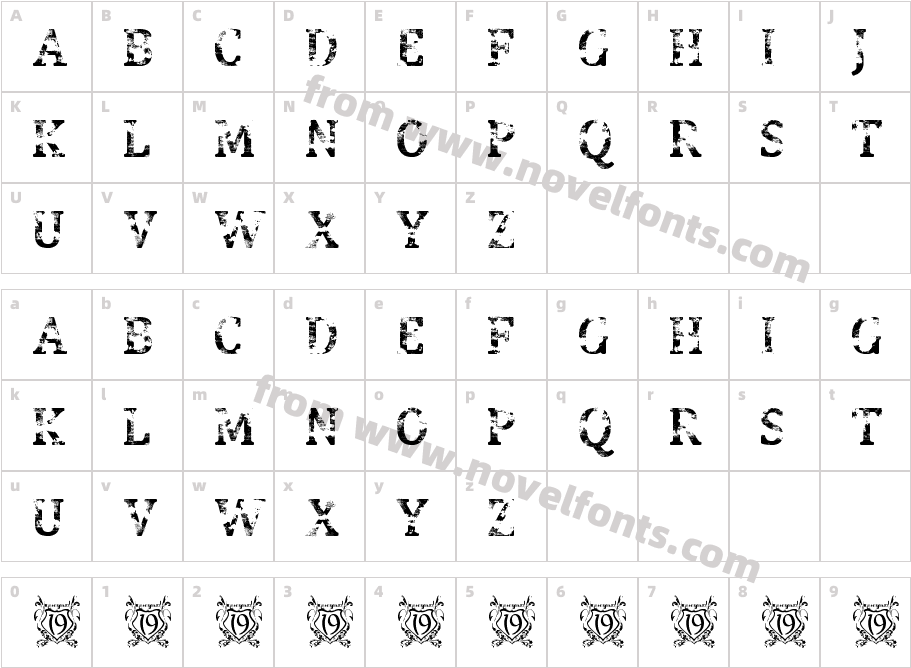 Street Blues TrialCharacter Map