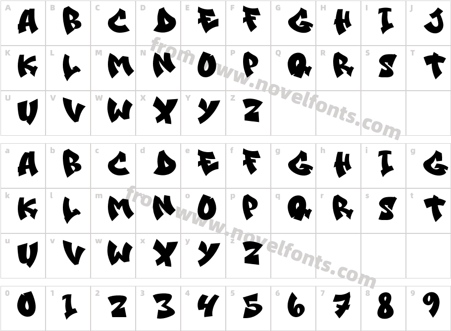 Street Echos Solid SolidCharacter Map