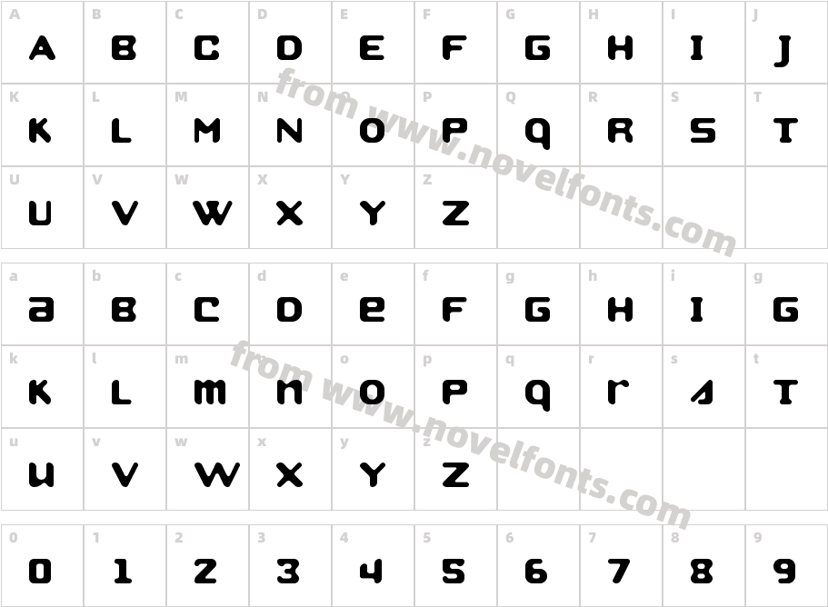 StroboCharacter Map