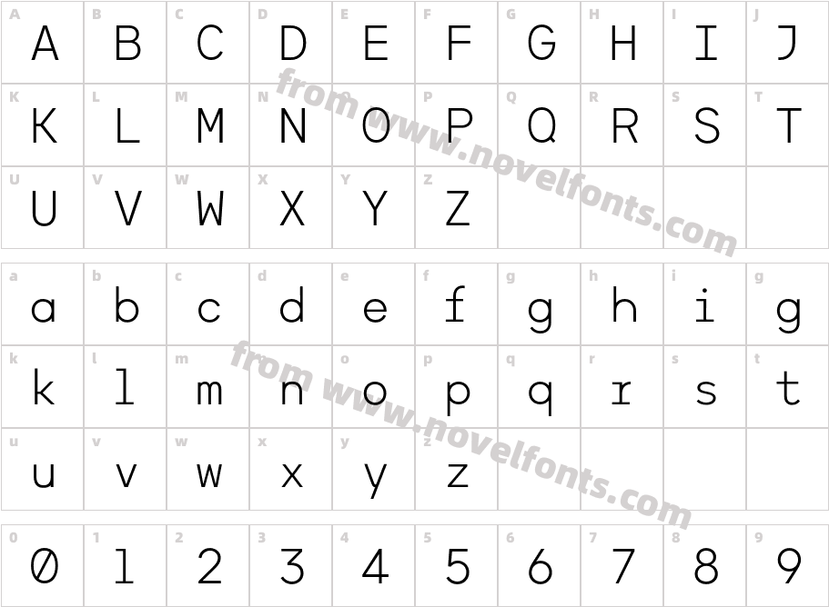 Stroig LightCharacter Map