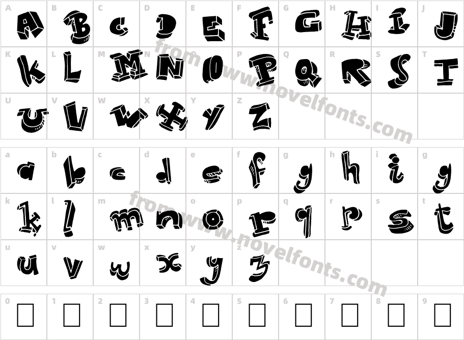 StrokelessCharacter Map