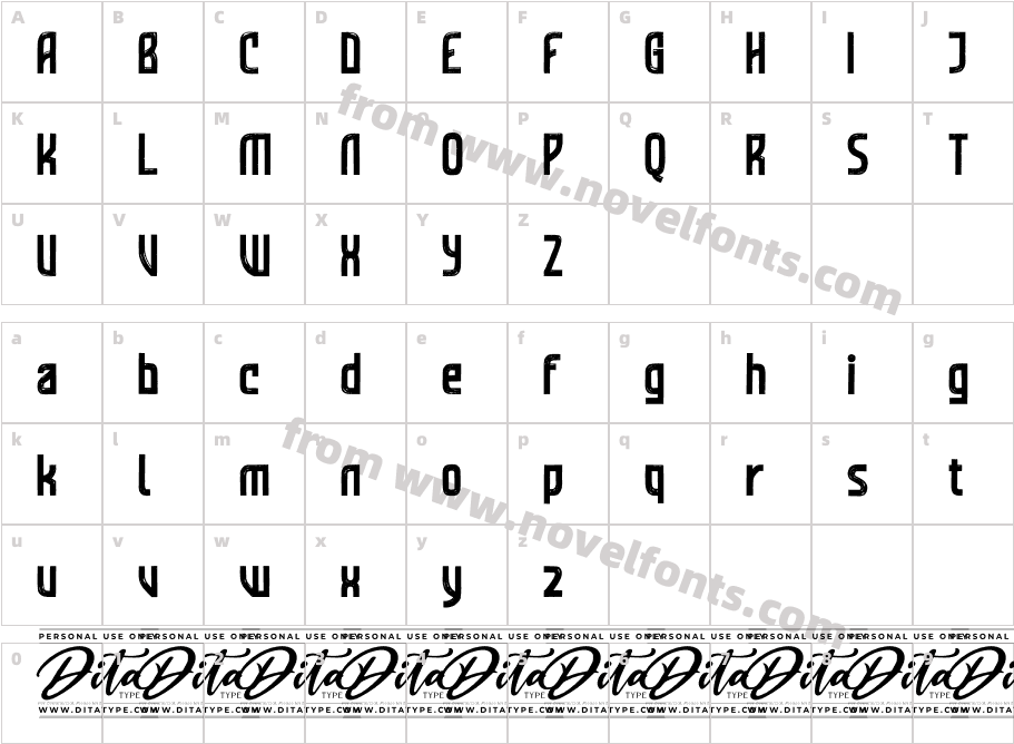 Strong Matrix Display Personal Use DisplayCharacter Map