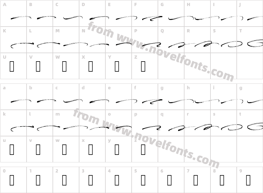 Stunders Swash Personal UseCharacter Map