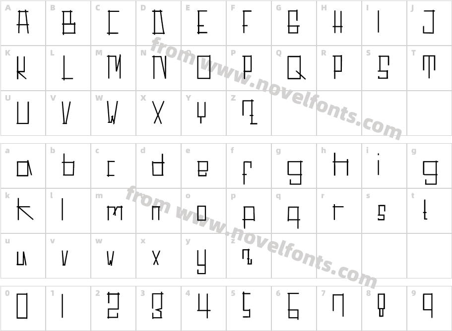 StyckpoCharacter Map
