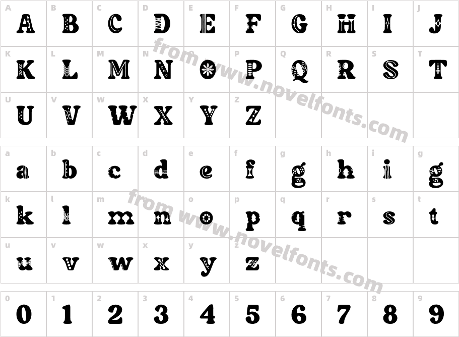 Sundori Motif RegularCharacter Map