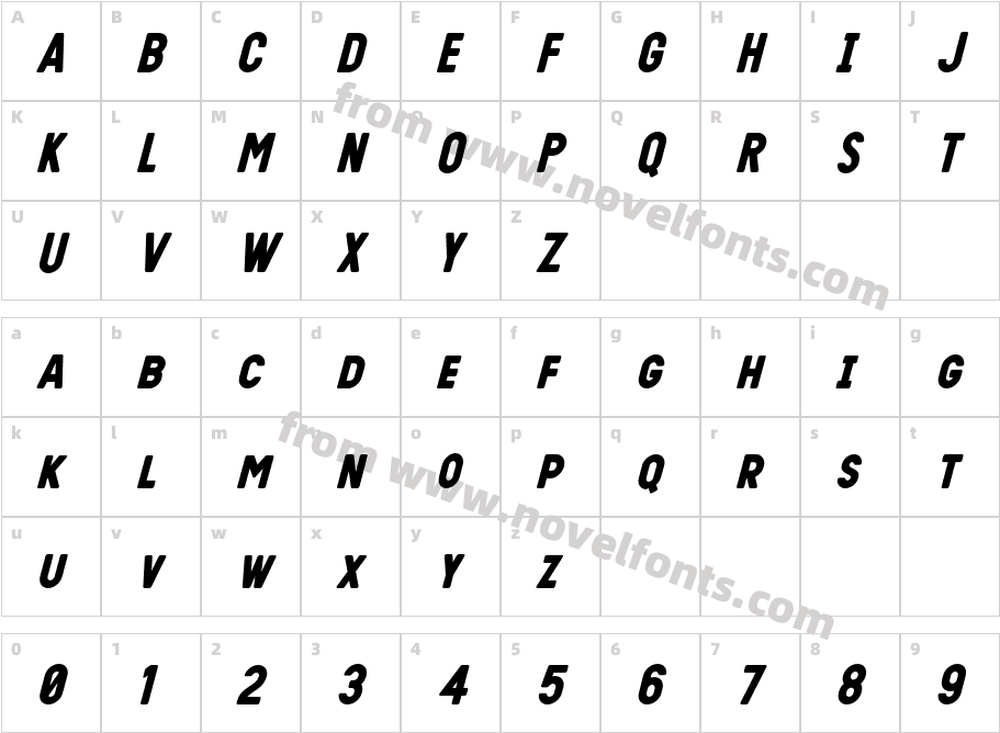 Sunroofsmallcaps Bold ItalicCharacter Map