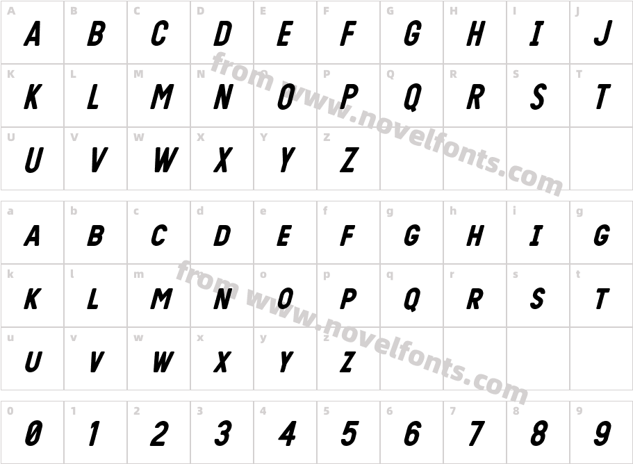 Sunroofsmallcaps Medium ItalicCharacter Map