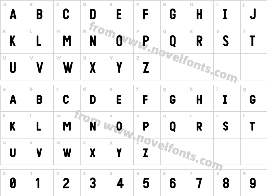 Sunroofsmallcaps MediumCharacter Map