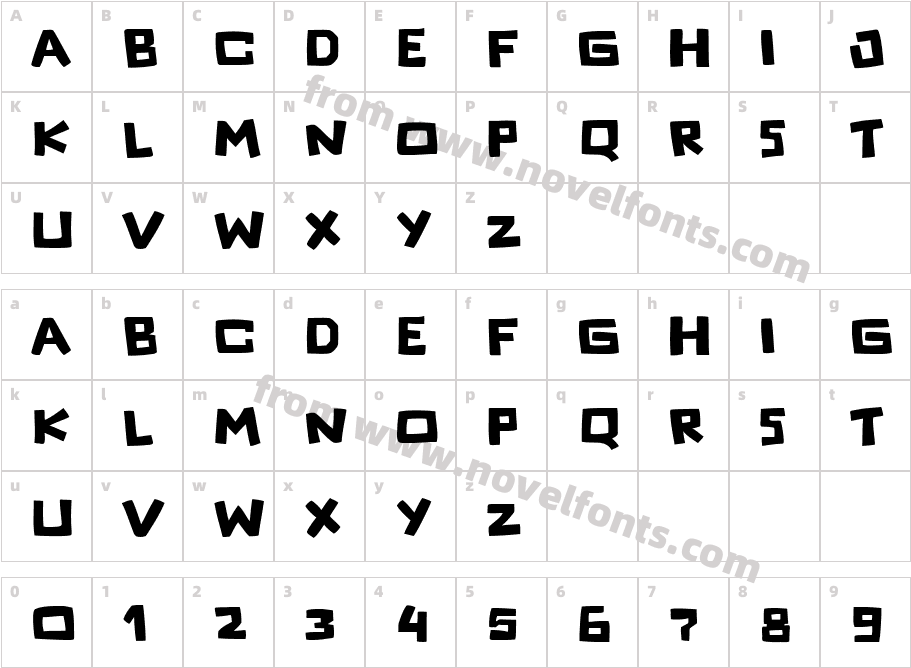 Super FortreesCharacter Map