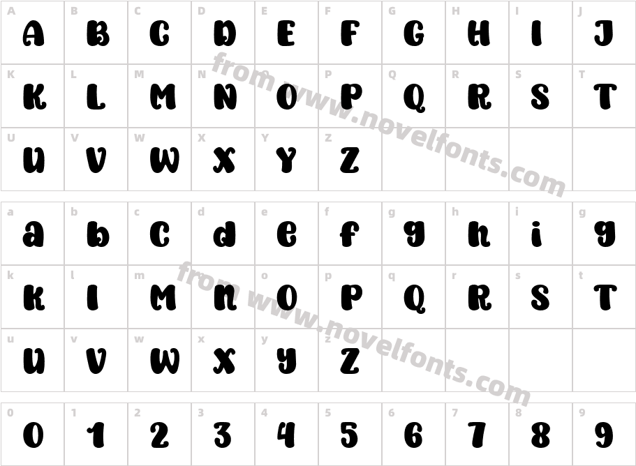 Super HoneyCharacter Map