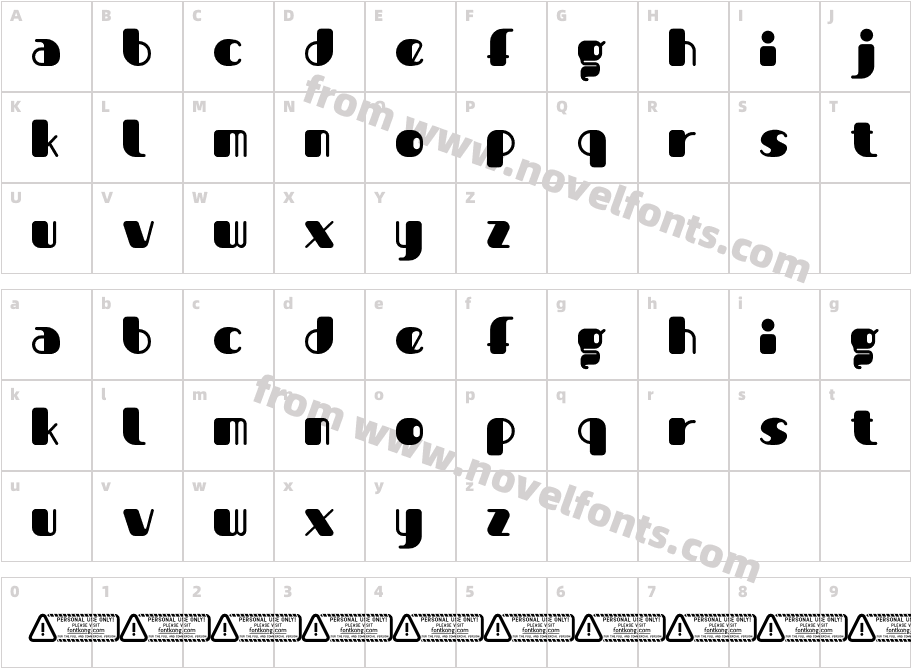 Super Kids PERSONAL USE ONLY!Character Map