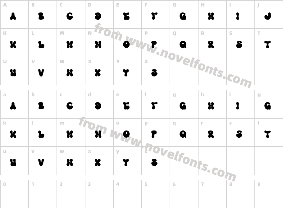 Super WaveDEMO RegularCharacter Map