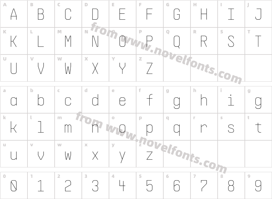 Supply Ultra LightCharacter Map
