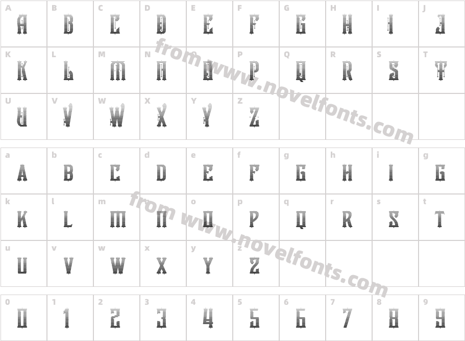 Supremacy3 GradientCharacter Map
