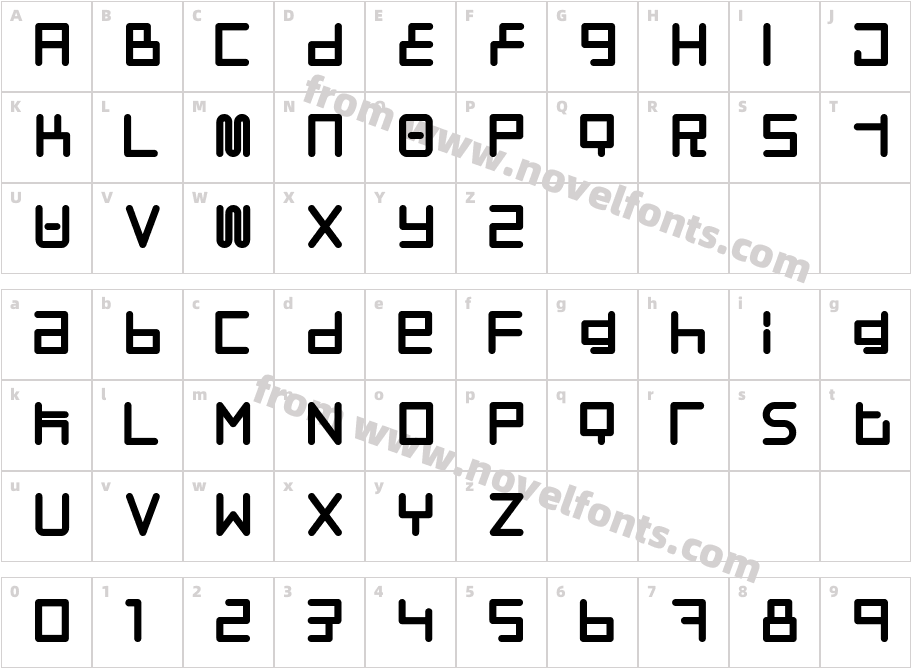 NeostyleCharacter Map