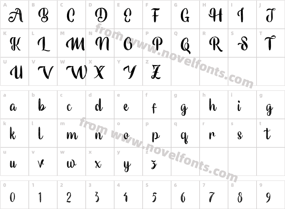 Suthejo ScriptCharacter Map