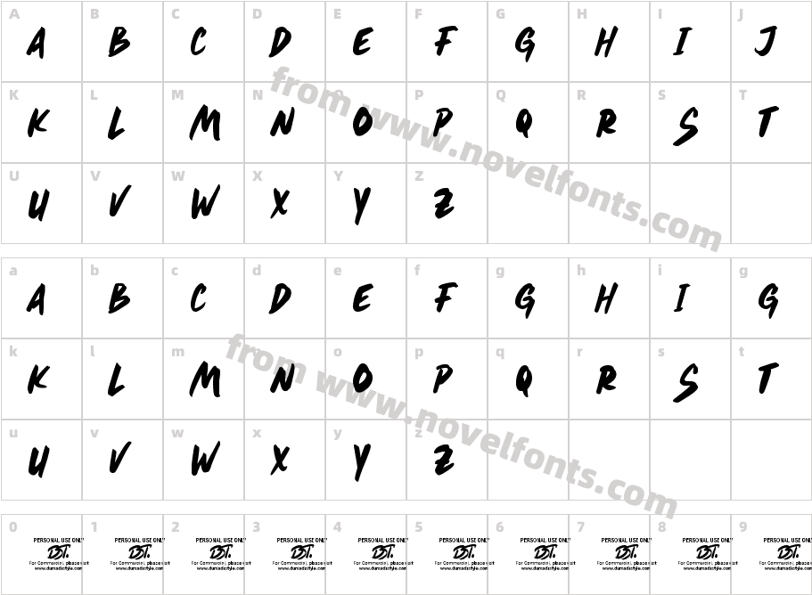 SwarthCharacter Map