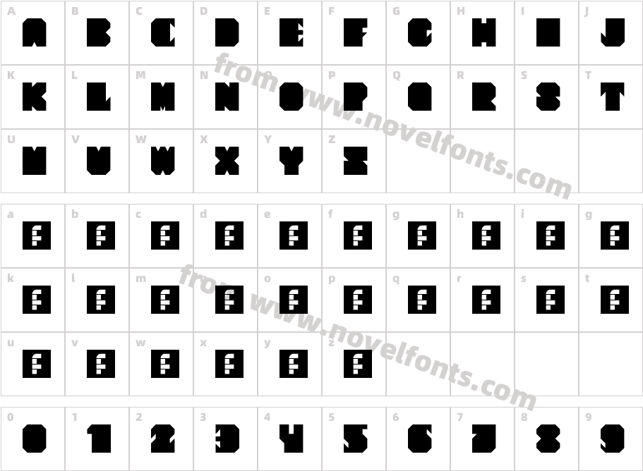 Swedish Furniture RegularCharacter Map
