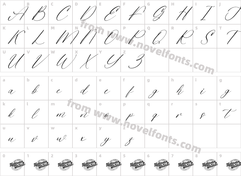 Sweetys Tasteria DEMO VERSION ItalicCharacter Map