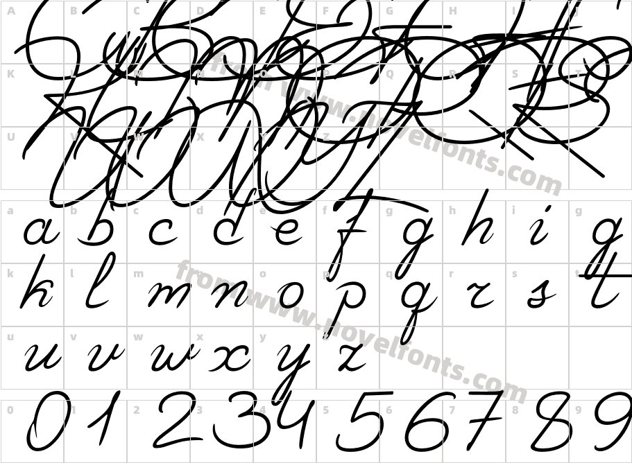 TA Regresso Script RegularCharacter Map