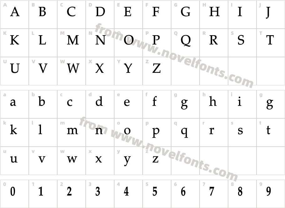 TCRC SDCharacter Map