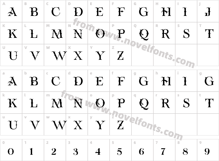 TENSIONCharacter Map