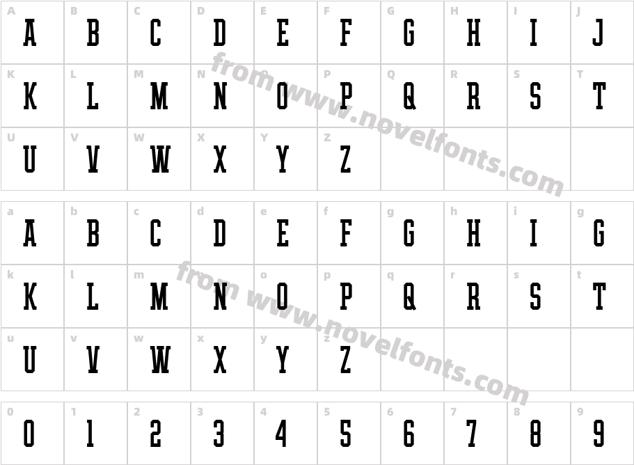 THE ATHLETIC FONT FREECharacter Map