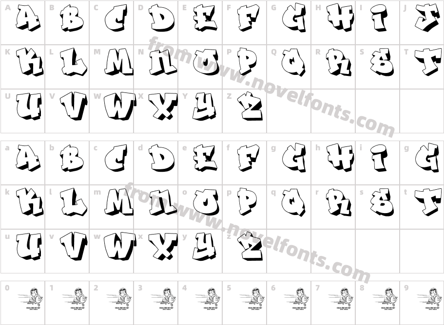 THE JACATRACharacter Map