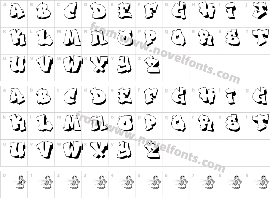 THE JACATRACharacter Map