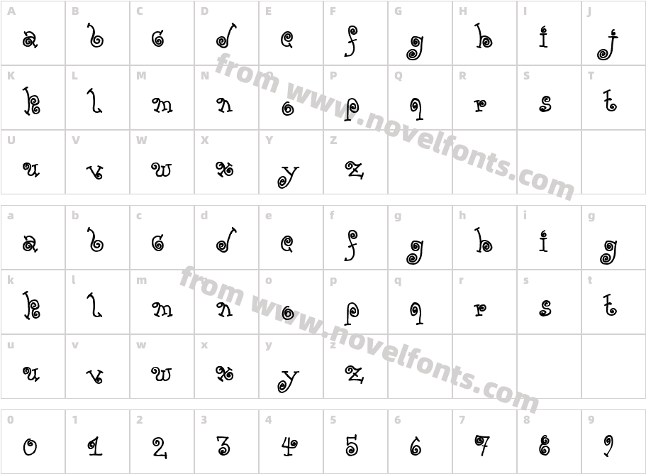 TPF Yolk BoldCharacter Map