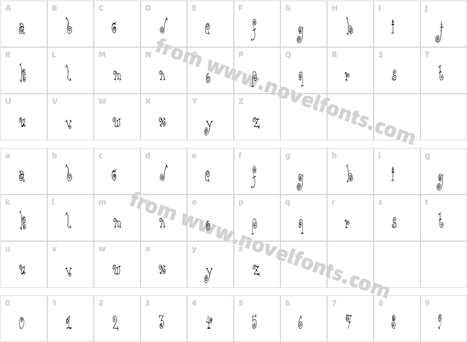 TPF Yolk CondensedCharacter Map