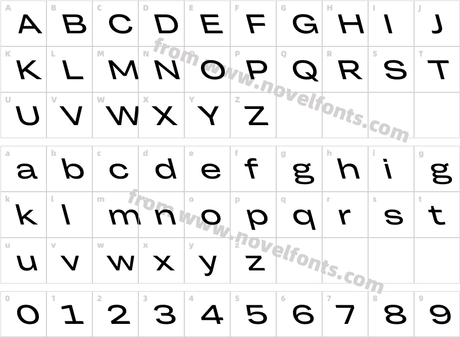 TRY Grtsk Medium Tera BackslantCharacter Map
