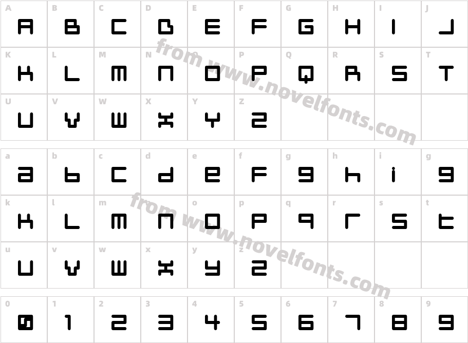 Neustyle BoldCharacter Map