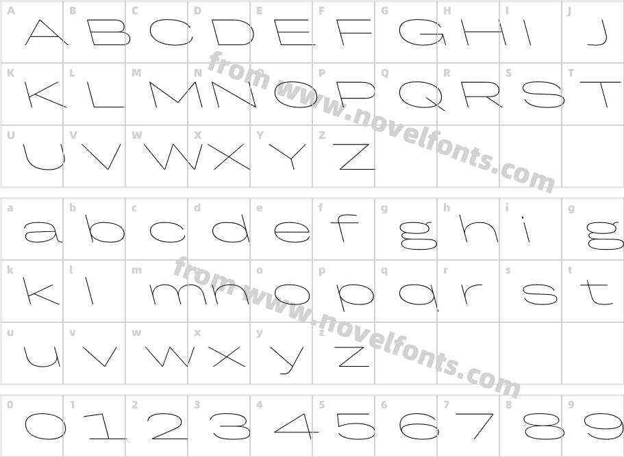 TRY Grtsk Thin Mega BackslantCharacter Map