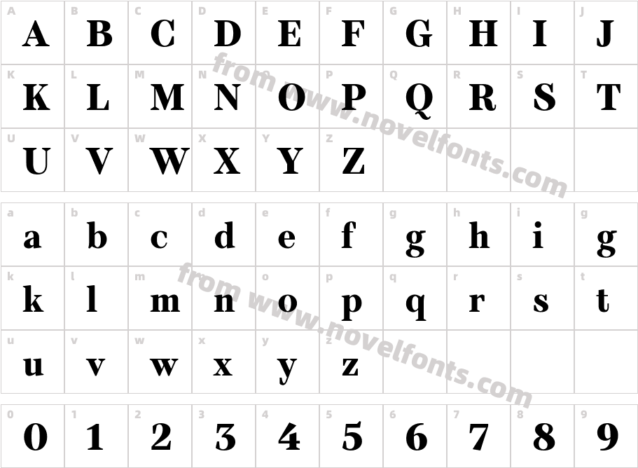 TT Barrels Trl Extra BoldCharacter Map